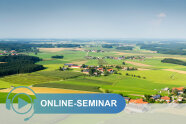 Panorama Felder und Dörfer Schriftzug Online-Seminar © magann - Fotolia.com